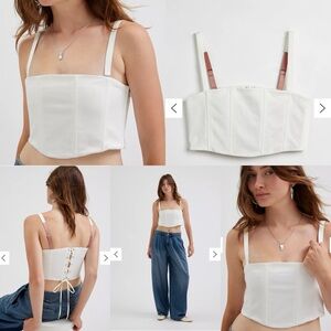 ✨BNWT✨ WILDFANG x UO 6-Way Corset Top 🤍 Size L (2 Available!)